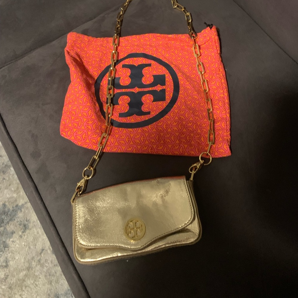 Tory Burch Gold cross body bag